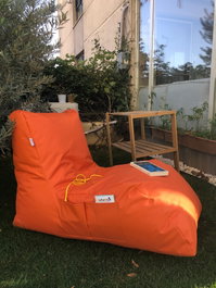 Atelier Del Sofa Puf Naranja